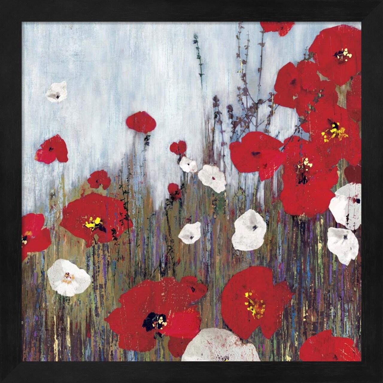 Passion Poppies II by Posters International Studio 13" x 13" Framed Wall Art